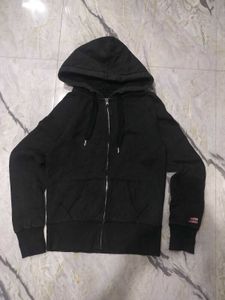 Black Zip-Up Hoodie