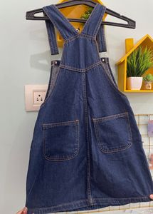 denim dungree skirt