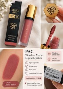 PAC Timeless Matte Liquid Lipstick - Cocoa Berry