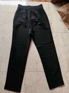 Classic Black High-Waisted Trousers