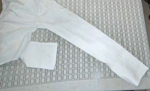 White Cropped Zip-Up Shirt