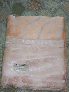Elegant Peach Banarasi Silk Saree