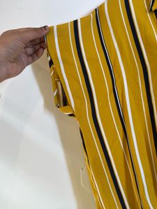 Striped Mustard Top