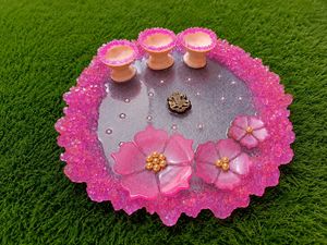 ✨ Handmade Resin Pooja Thali ✨