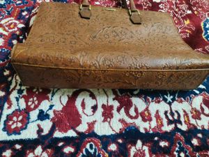 Genuine leather Vintage Embossed Hidesign bag