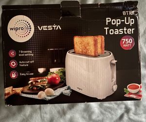 Wipro Vesta 750W Pop-Up Toaster - New in Box
