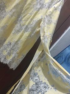 Yellow Lace Bell Sleeve Top
