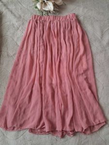 Flowy Pleated Midi Skirt