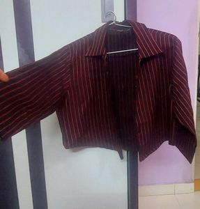Crop Shirt Used As Shrug