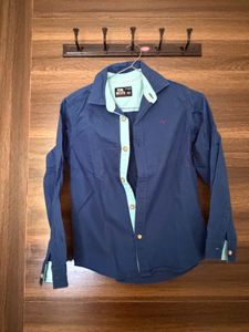 Men's Classic Blue Long Sleeve Shirt