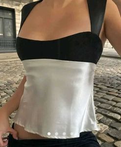 SAVANA colour block cami top