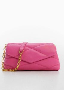 Pink Quilted Shoulder Bag