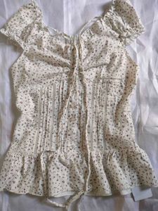 Floral Print Puff Sleeve Blouse