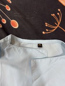 Light Blue Mandarin Collar Kurta Shirt
