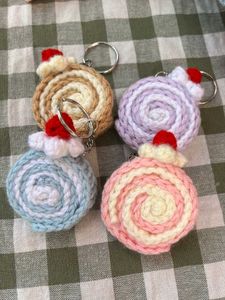 Handmade Crochet Cake Keychain🍥 only one