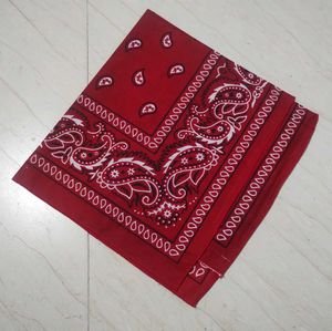 Red Paisley Bandana Scarf