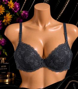 🇳🇿💫🎀 Charcoal colour Lace Padded Bra