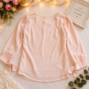 Chic Pink Puff Sleeve top