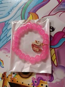 Cute Pink Beaded Bracelet