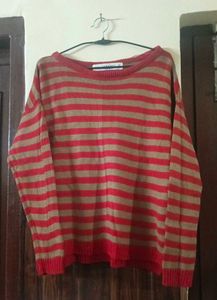 TANAKNIT Striped Crew Neck Sweater