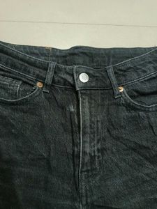 Black Denim Short New Condition Waist Size 28