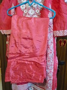 Elegant Pink Embroidered Kurta Set