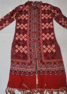 combo of 2 Red Ethnic Kurta