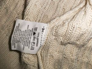 Cream Cable Knit Cardigan