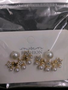 Five Star Korean Pearl Earrings