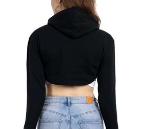 Black crop  Hoodie
