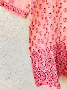 Pretty Pink Paisley Print Kurta
