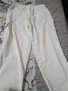 Cream Cargo Pants