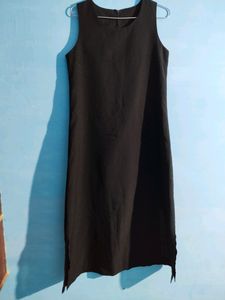 Long black One Piece dress For Girls