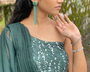 Stunning Sequined Ethnic Gown