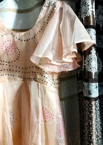 PEACH COLOUR GOWN