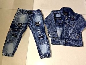 Stylish Denim Jacket and Pants Set💕