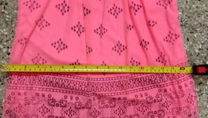 Brand New Peach With Black Designed S Size Top