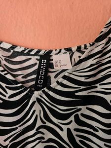 Trendy Zebra Print Camisole Top