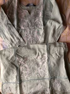 Elegant Embroidered Kurta Set