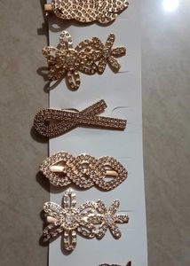 Sparkling Rhinestone Hair Clips Set