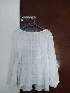 Chic White Tie-Front Top