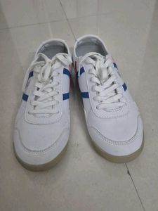 Red Tape White Sneakers (Onitsuka Dupes)