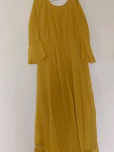 Embroidered Gown Set with Jacket