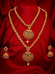 Princess Style Double Layer Gold Plated Necklace S