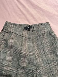 Checkered Ankle Pants - XS