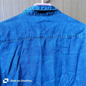 Once-worn Denim Button-Down Shirt