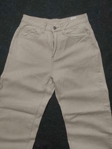SHEIN Wide Leg Baggy Jeans (Beige/Sand)