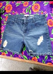 2 new Denim Shorts with freebai 1