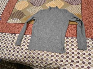 Cozy Grey Turtleneck Sweater