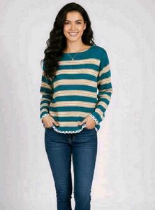 Striped Long Sleeve Sweater